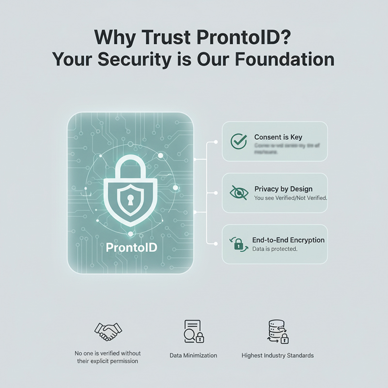 Illustration of two linked shields representing a secure, trusted connection.