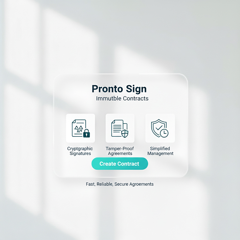 Pronto Sign: Contracts and Signatures