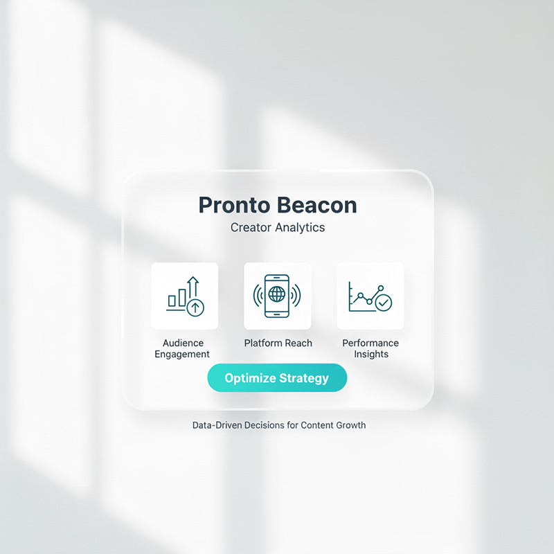 Pronto Beacon: Creator Analytics Dashboard