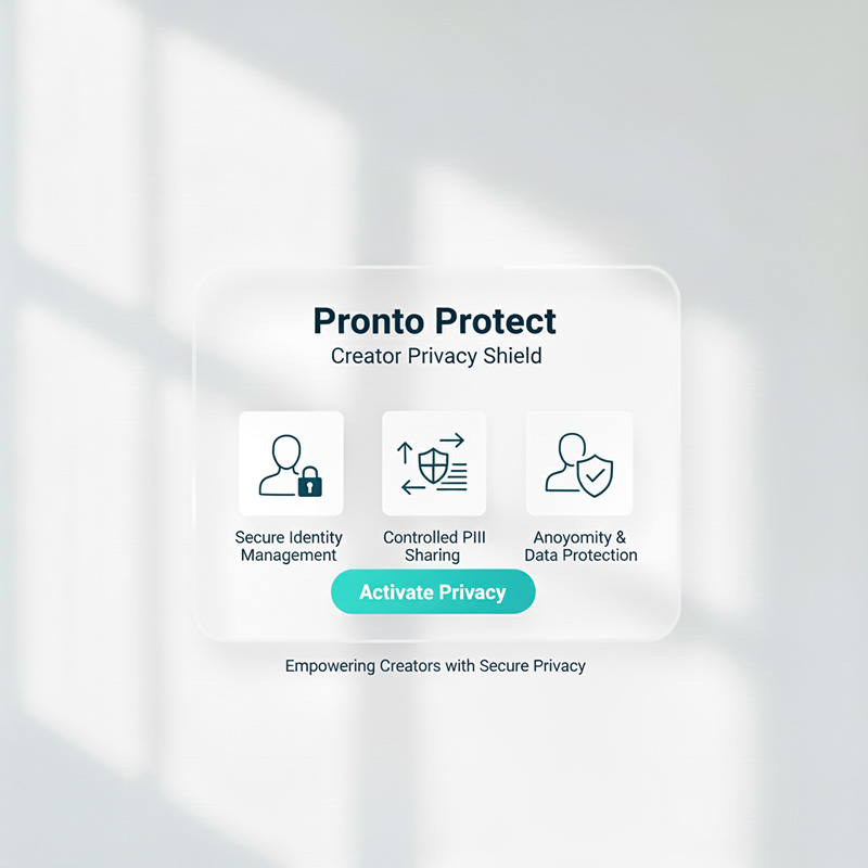 Pronto Protect: Creator Privacy Shield